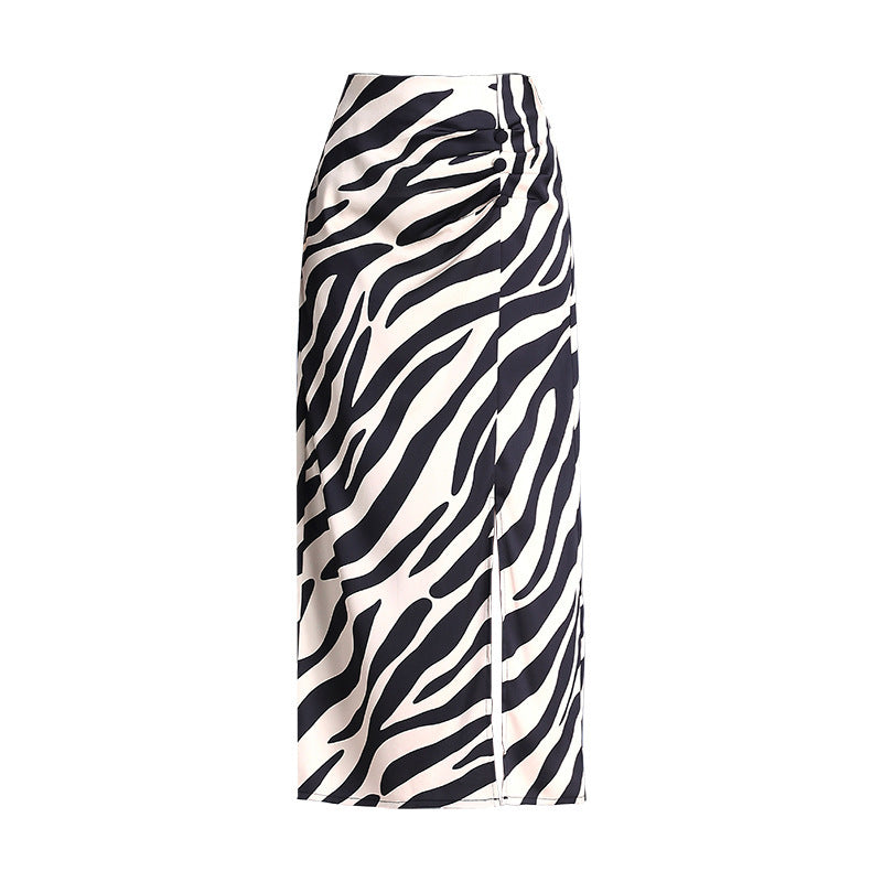 Women's High Waist Hip Split Fashion Sense Temperament Long Dress