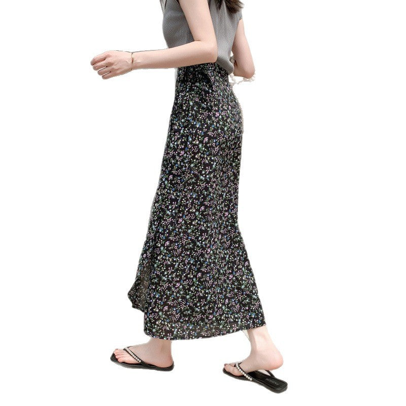 Real Shot Sun-proof Floral Skirt With Various Colors