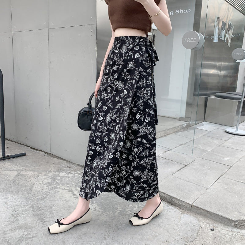 Real Shot Sun-proof Floral Skirt With Various Colors