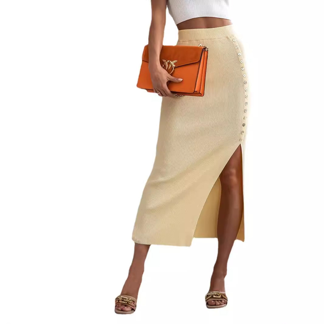 Women's Sunken Stripe Rib Skirt