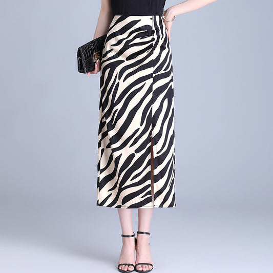 Women's High Waist Hip Split Fashion Sense Temperament Long Dress
